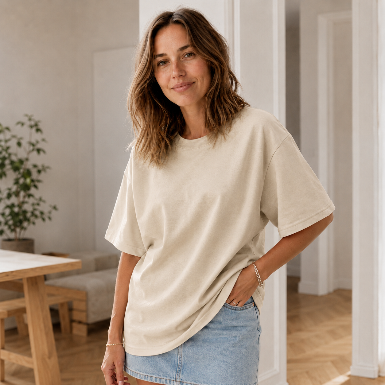 Oversized shirt Sina – Puur katoen, los model