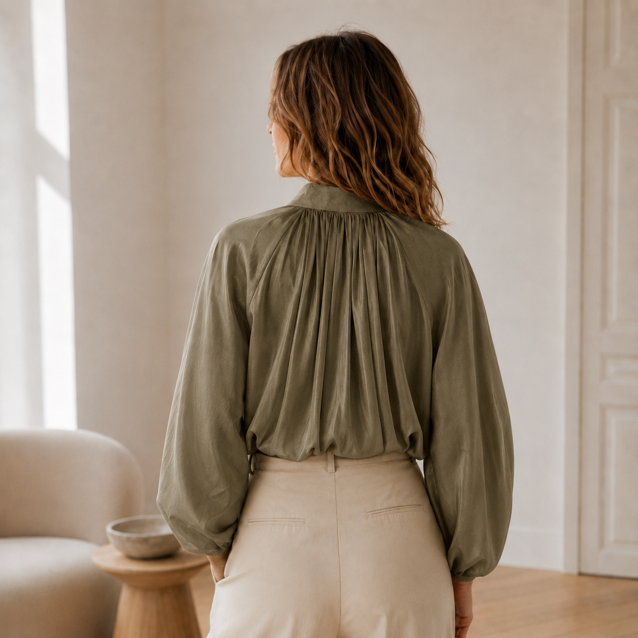 Oversized blouse Lotte – Pofmouwen & ballonzoom