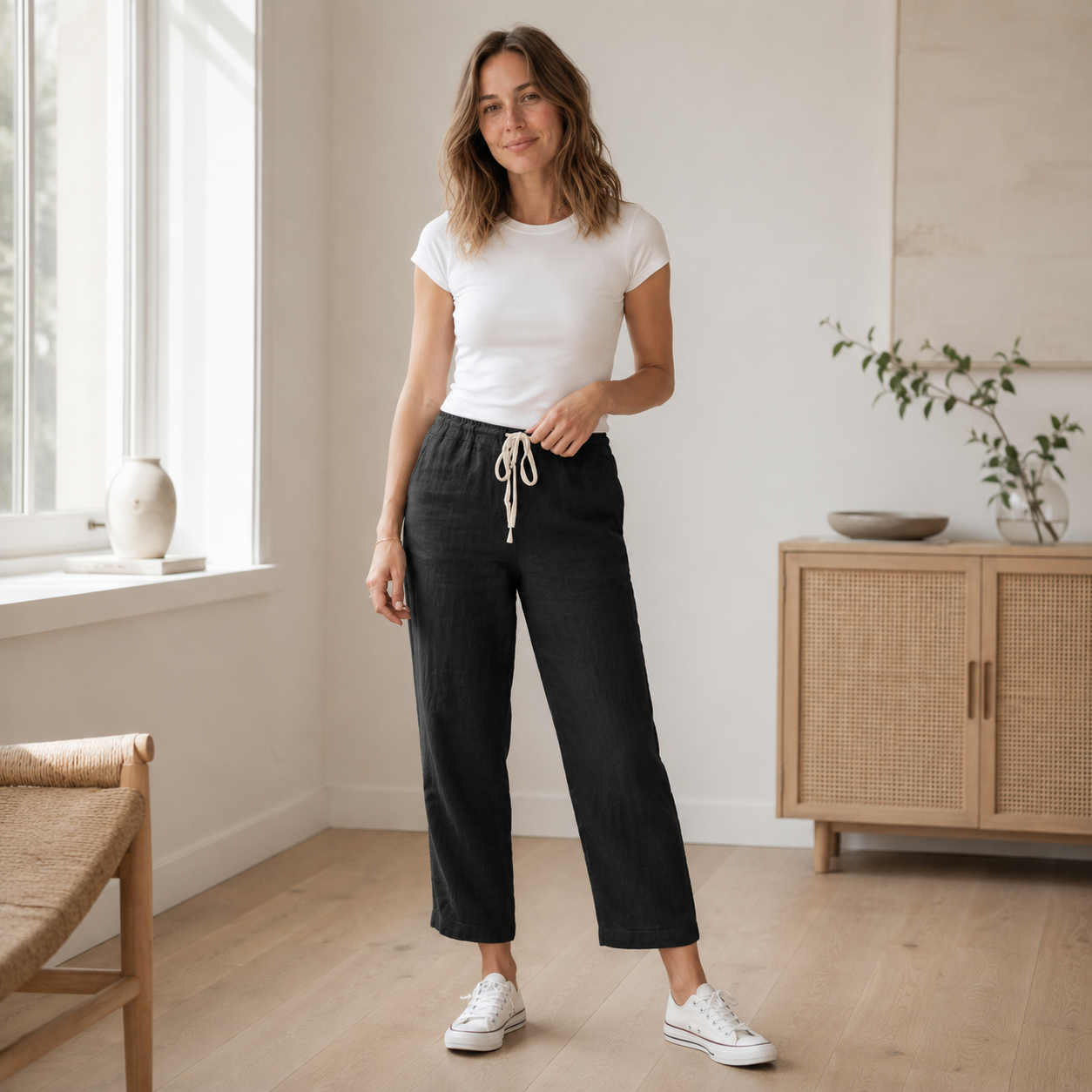 Zomerbroek Tessa – Los met koord