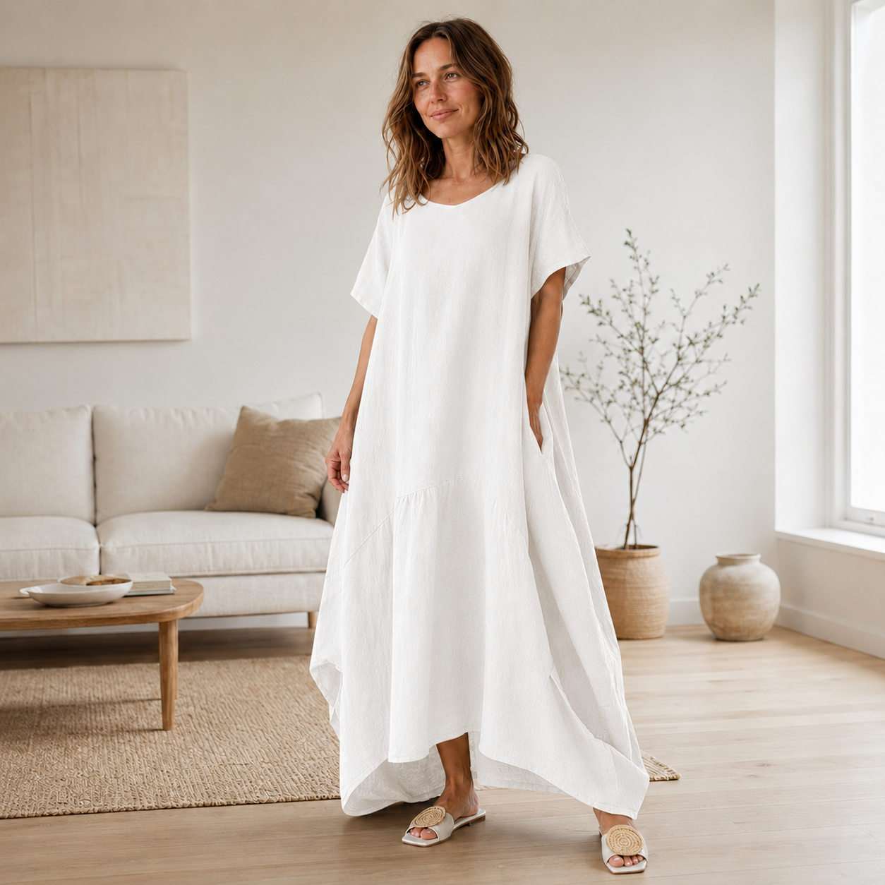 Oversized maxi-jurk Liv – Casual & lang gesneden