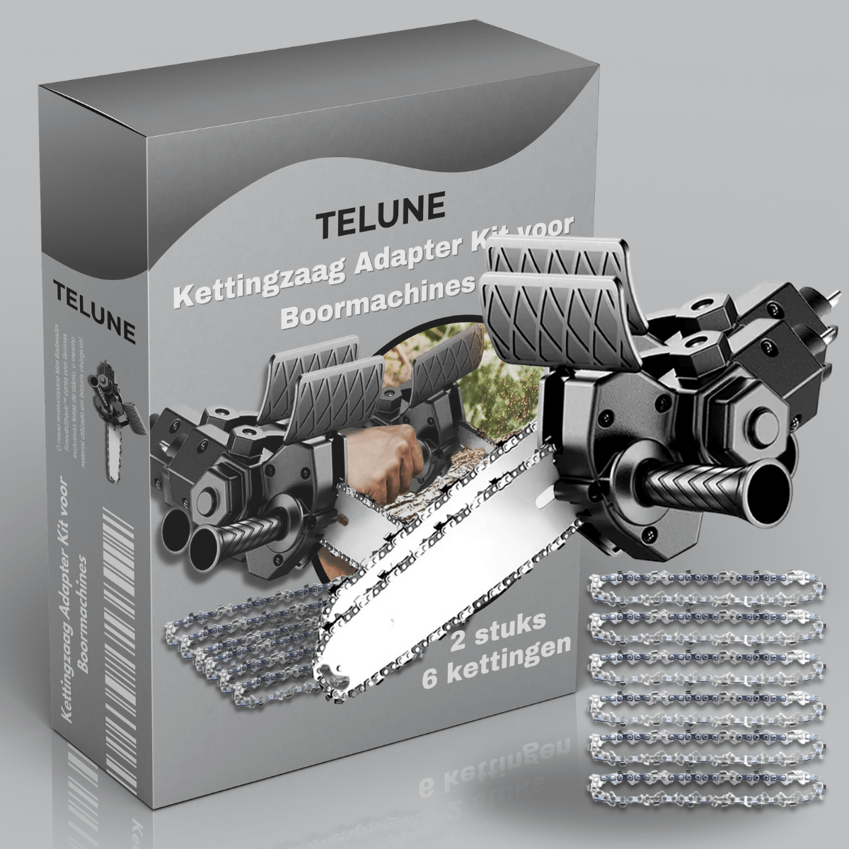 チェーンソー アダプターキット｜電動ドリル用 - Telune
