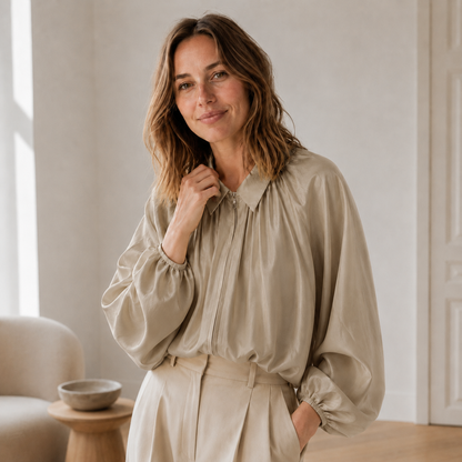 Oversized blouse Lotte – Pofmouwen & ballonzoom