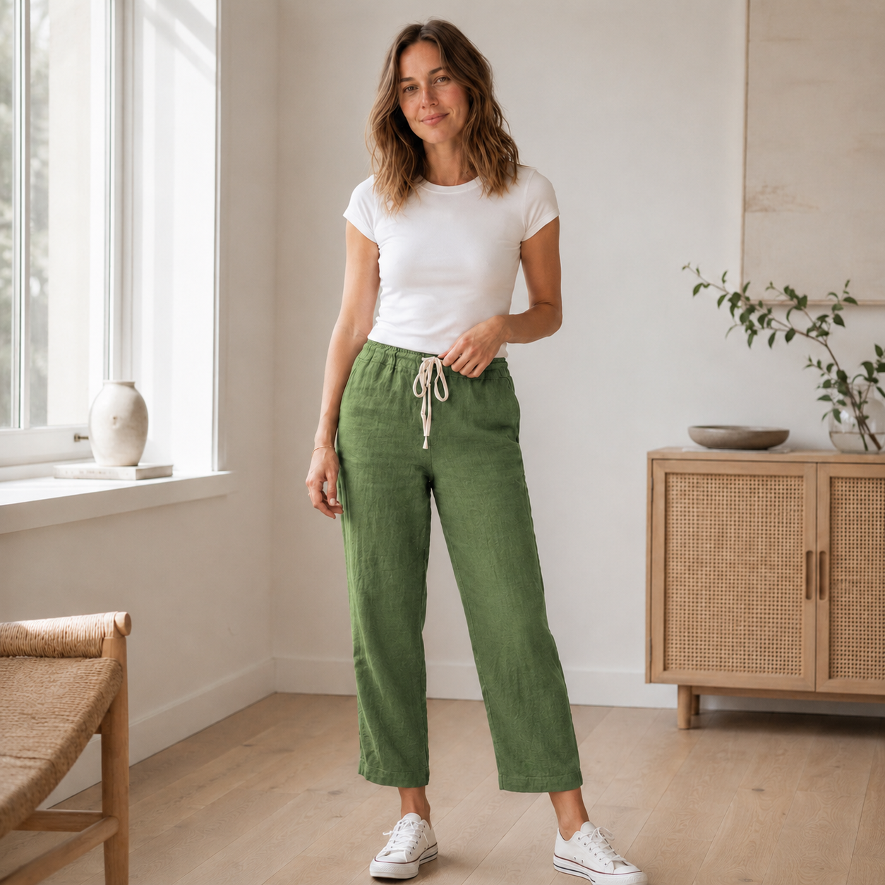 Zomerbroek Tessa – Los met koord