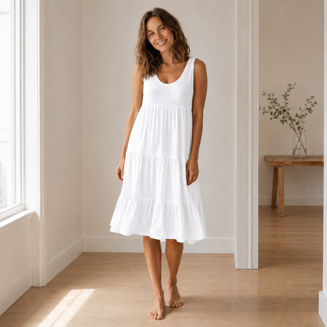 Laagjesjurk Malin – Licht als een zomerbries